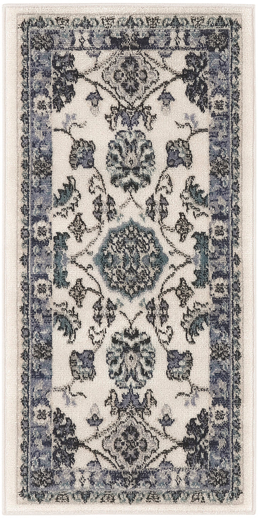 nourison nourison essentials nre05 ivory blue rug