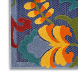 nourison aloha alh17 navy multicolor rug