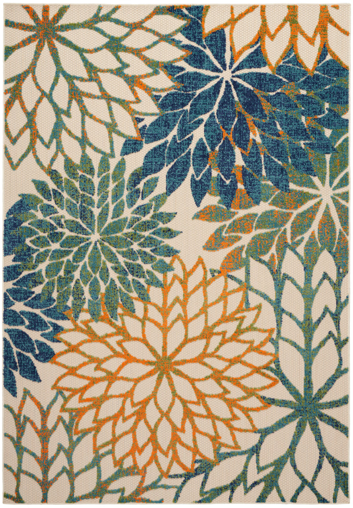 nourison aloha alh05 blue green rug