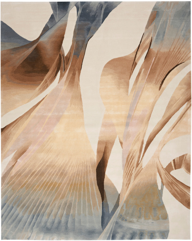 nourison prismatic prs35 sand rug