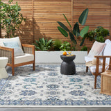 nourison nourison essentials nre05 ivory blue rug