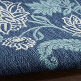 nourison garden oasis goa03 navy rug