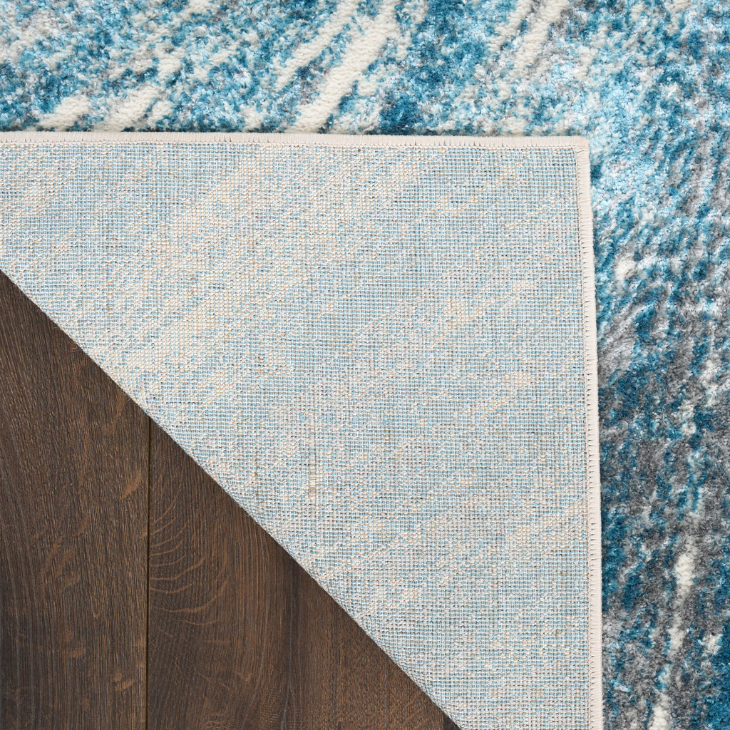 nourison ambiance ami01 blue silver rug