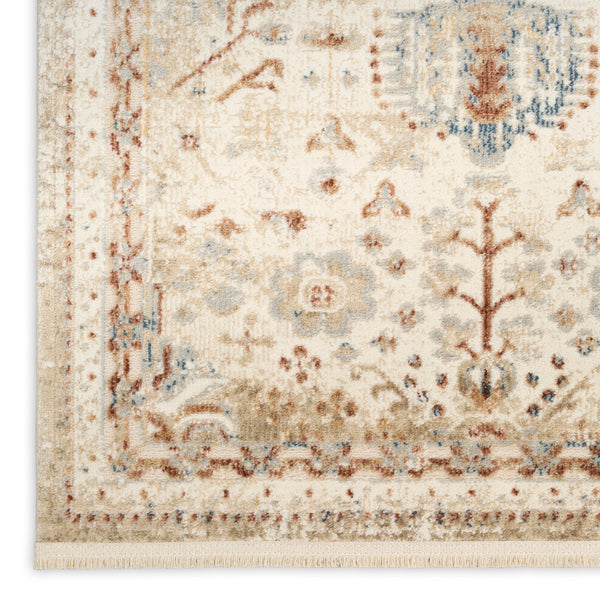 nourison pardis prd01 ivory rust rug