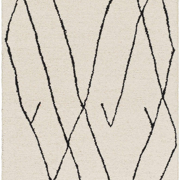 Hauteloom ALAC Black Hand Tufted Wool Rug