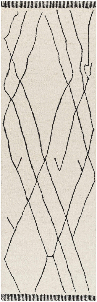 Hauteloom ALAC Black Hand Tufted Wool Rug