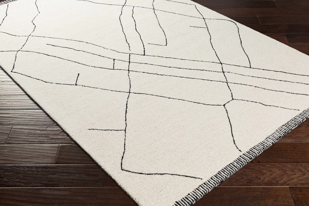Hauteloom ALAC Black Hand Tufted Wool Rug
