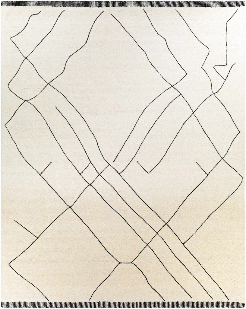 Hauteloom ALAC Black Hand Tufted Wool Rug