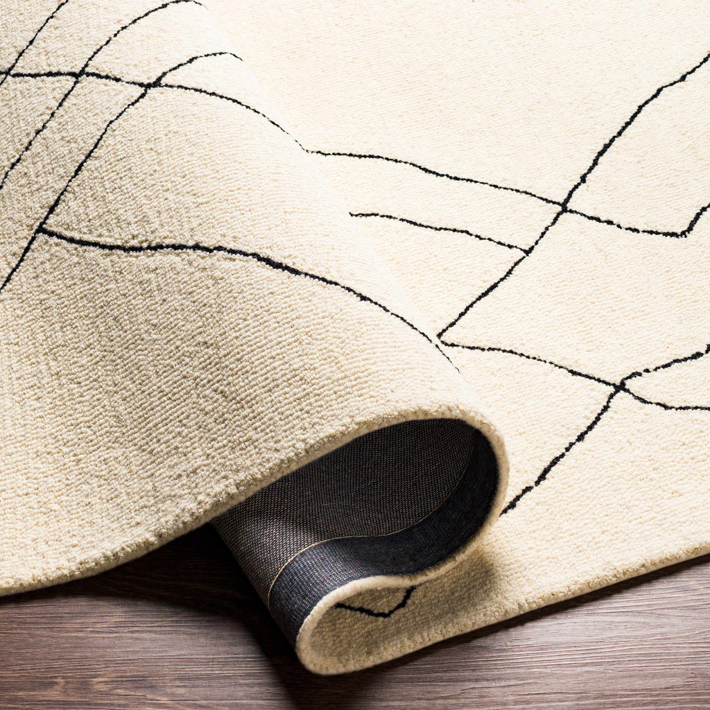 Hauteloom ALAC Black Hand Tufted Wool Rug