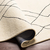 Hauteloom ALAC Black Hand Tufted Wool Rug