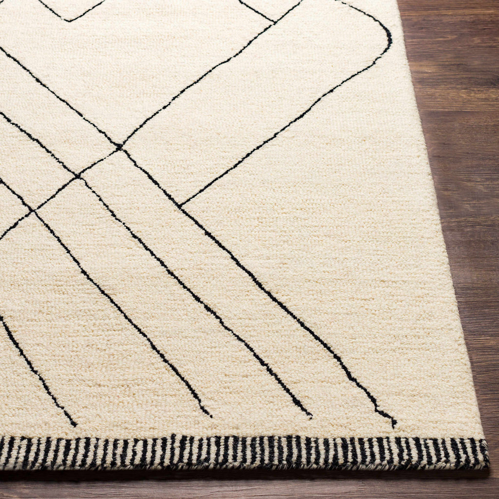 Hauteloom ALAC Black Hand Tufted Wool Rug