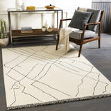 Hauteloom ALAC Black Hand Tufted Wool Rug