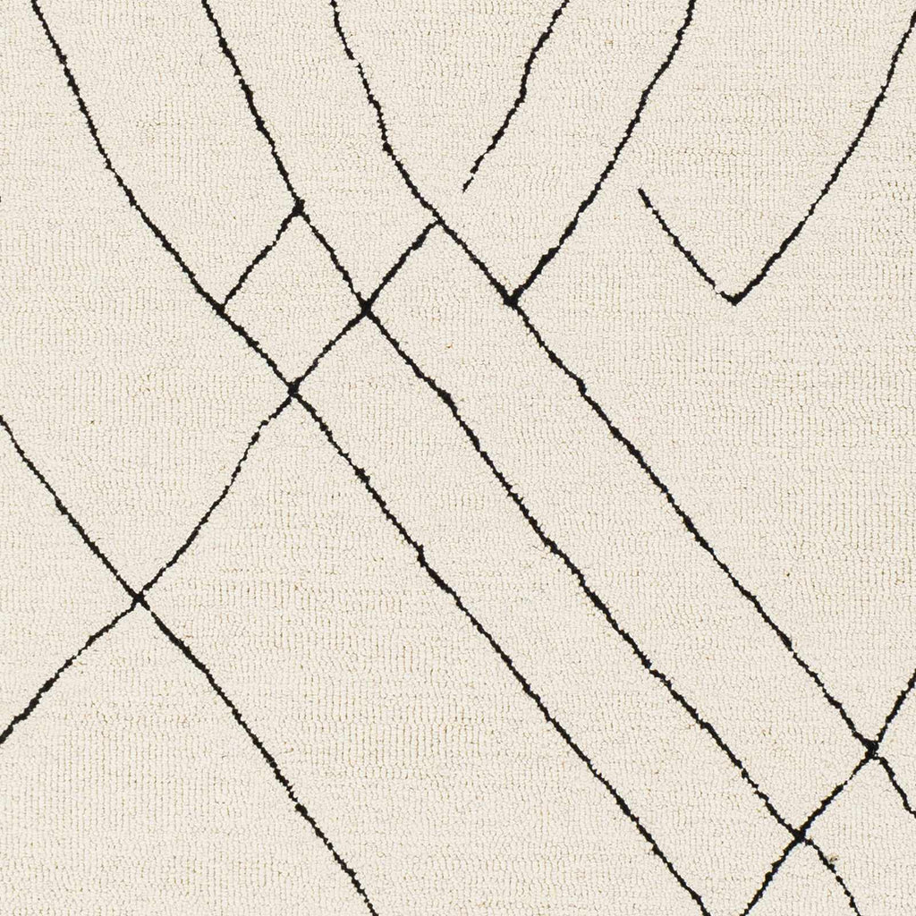 Hauteloom ALAC Black Hand Tufted Wool Rug
