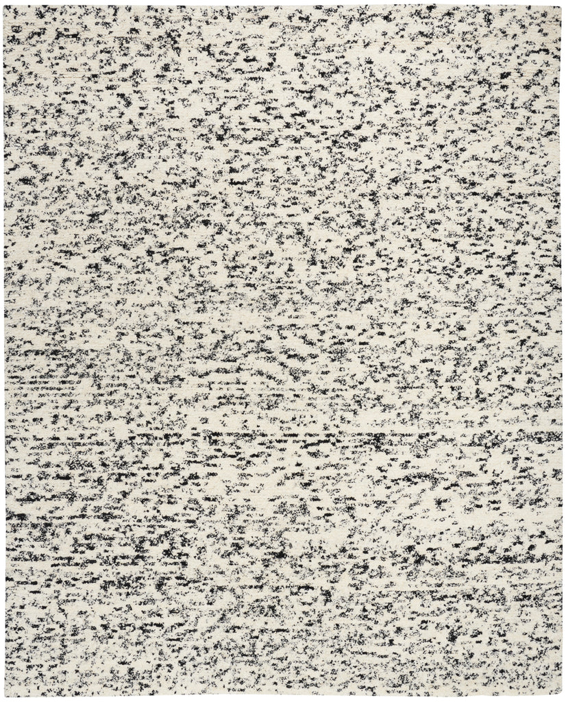 nourison ck042 billows bil01 ivory black rug