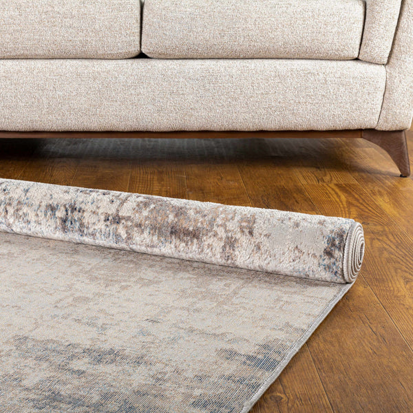 Hauteloom Alcove ALCOV Light Gray Machine Made Polypropylene Rug