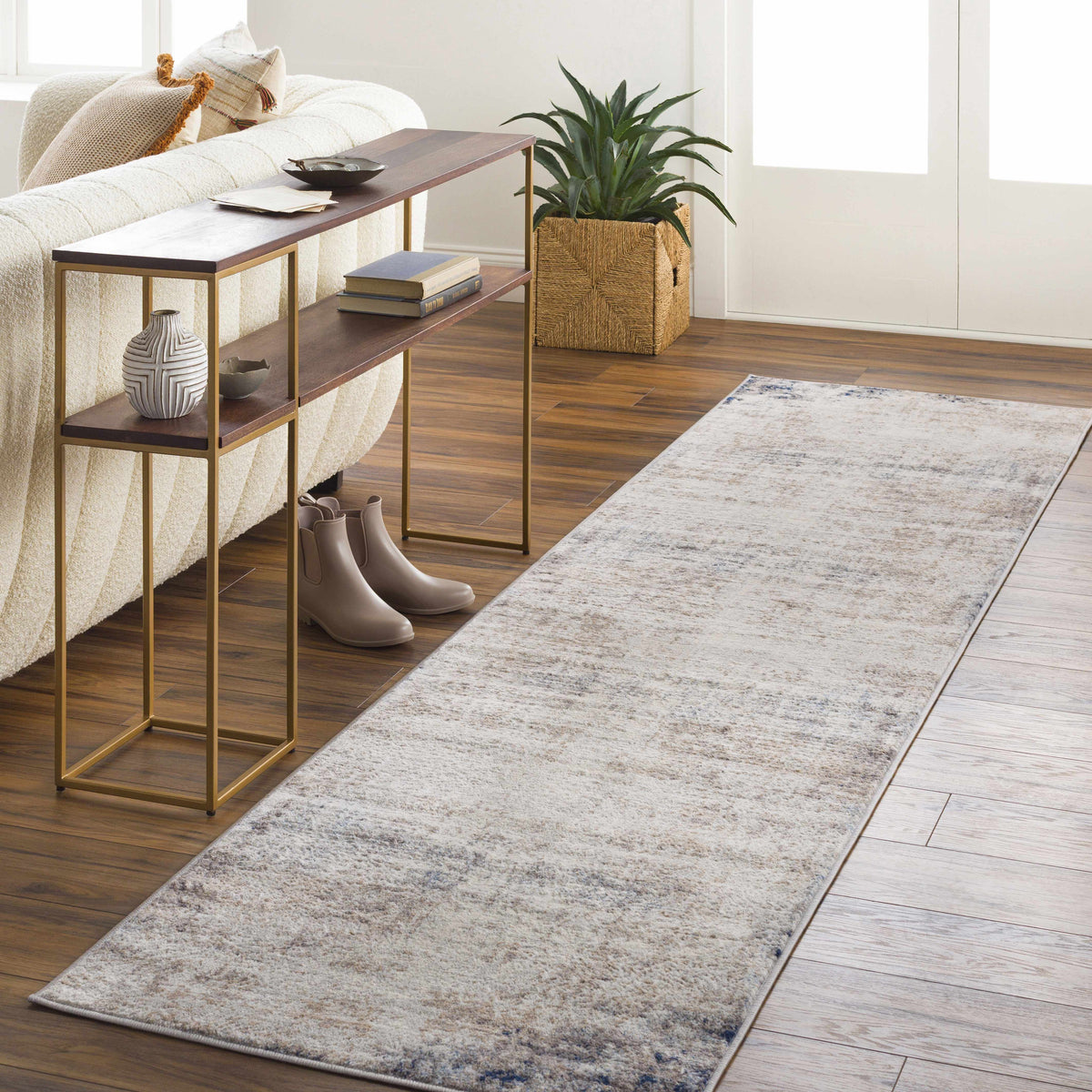 Hauteloom Alcove ALCOV Light Gray Machine Made Polypropylene Rug