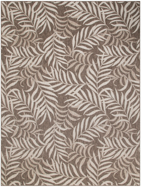 nourison garden oasis goa01 mocha rug