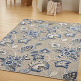 nourison aloha alh31 blue grey rug