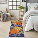 nourison aloha alh28 blue multicolor rug