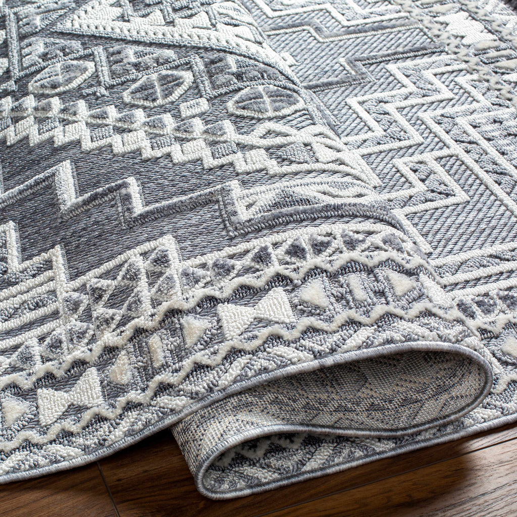 Hauteloom Limited Edition ALYA01 Gray Machine Made Polyester Rug