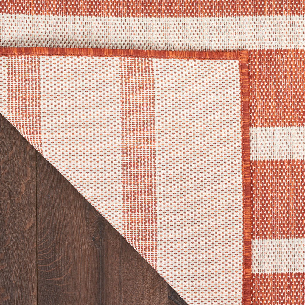 nourison positano pos03 terracotta ivory rug
