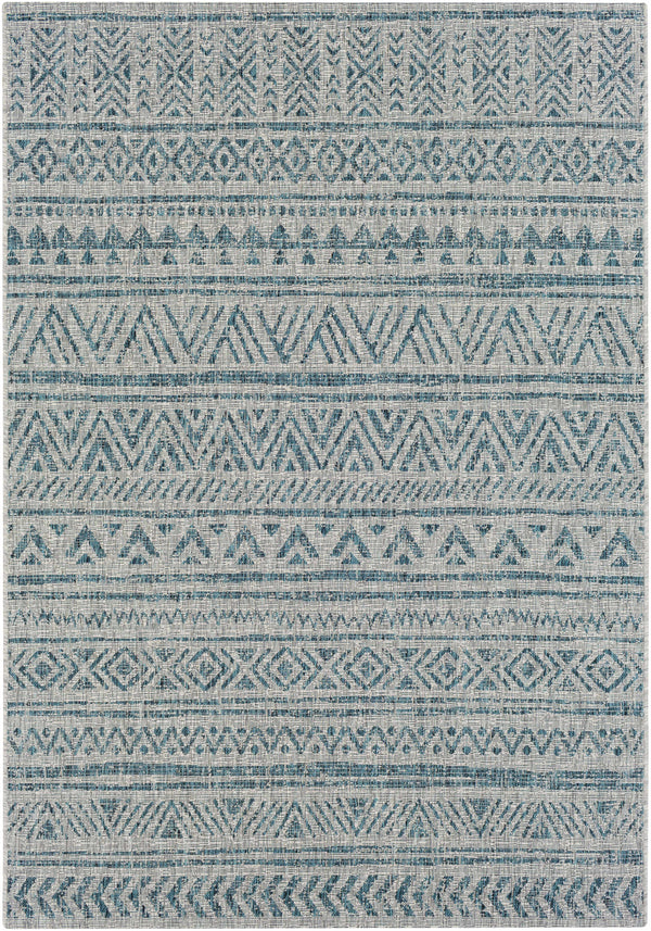 Hauteloom Ambridge AMB Aqua Machine Made Polypropylene Rug