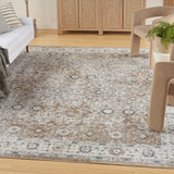 nourison astra machine washable asw16 silver taupe rug