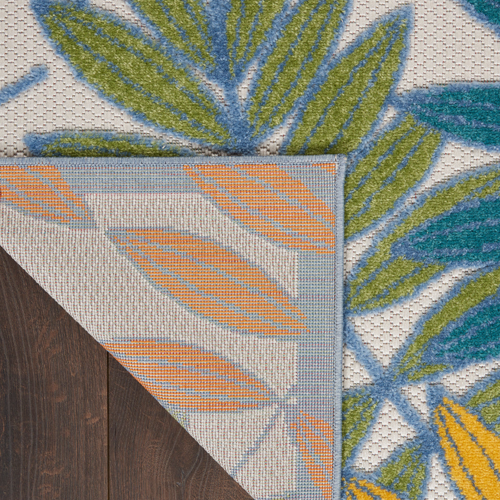 nourison aloha alh18 ivory multi rug