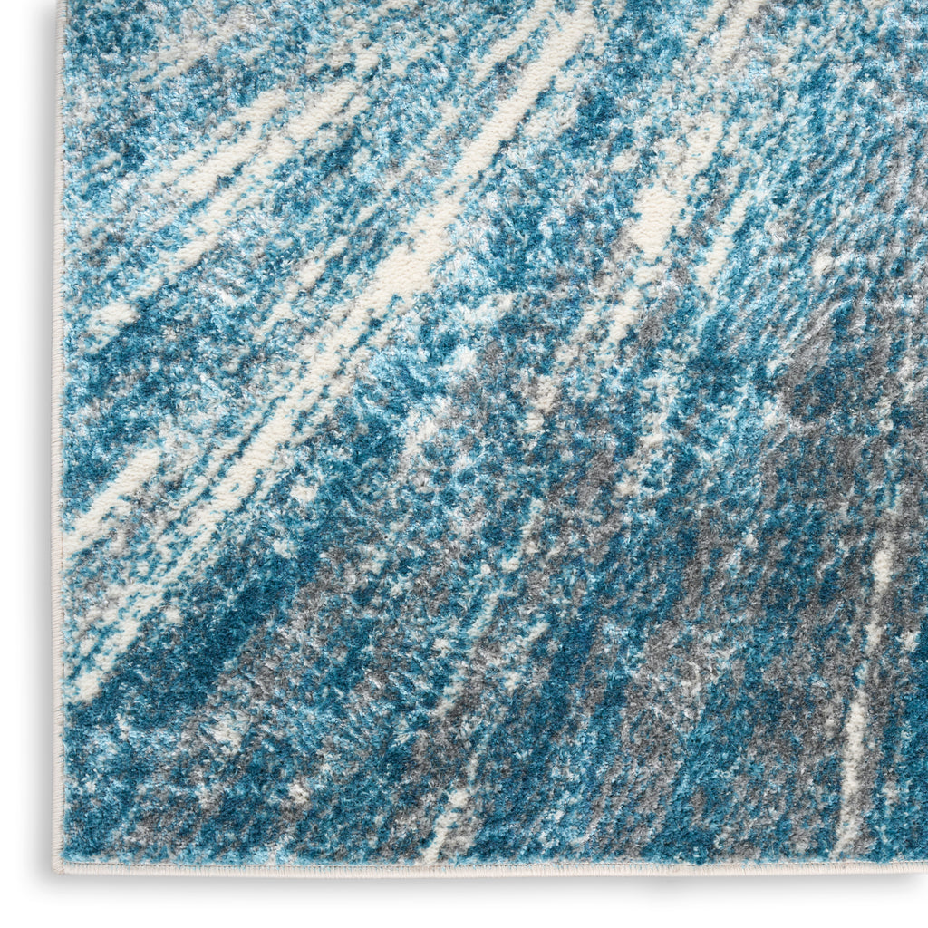 nourison ambiance ami01 blue silver rug