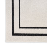 nourison nourison essentials nre02 ivory black rug
