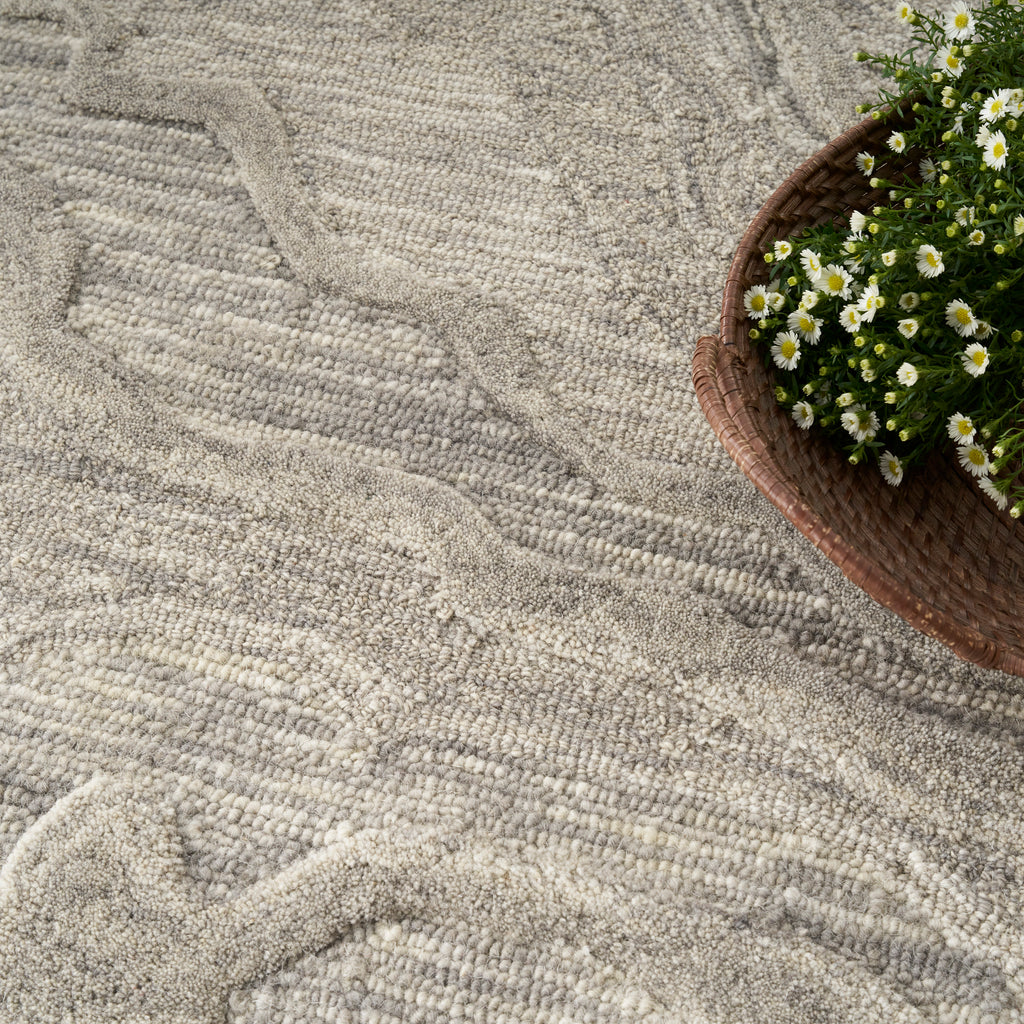 nourison graceful gru01 grey rug