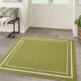 nourison nourison essentials nre02 green ivory rug