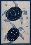 nourison aloha alh27 navy blue rug
