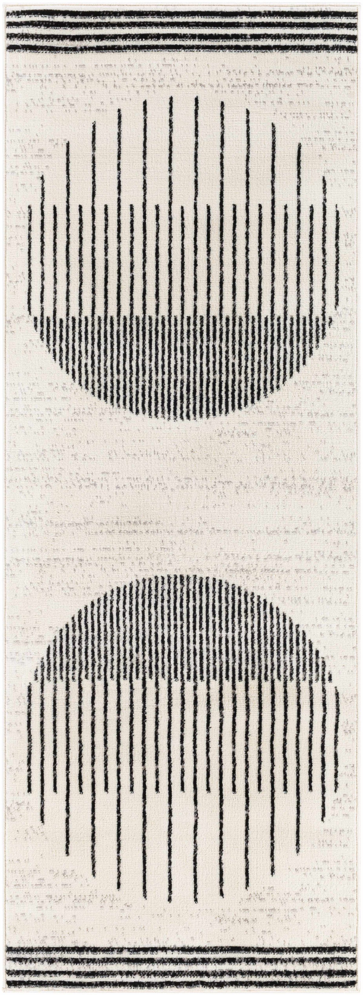 Hauteloom Angus ANGUS Black Machine Made Polypropylene Rug