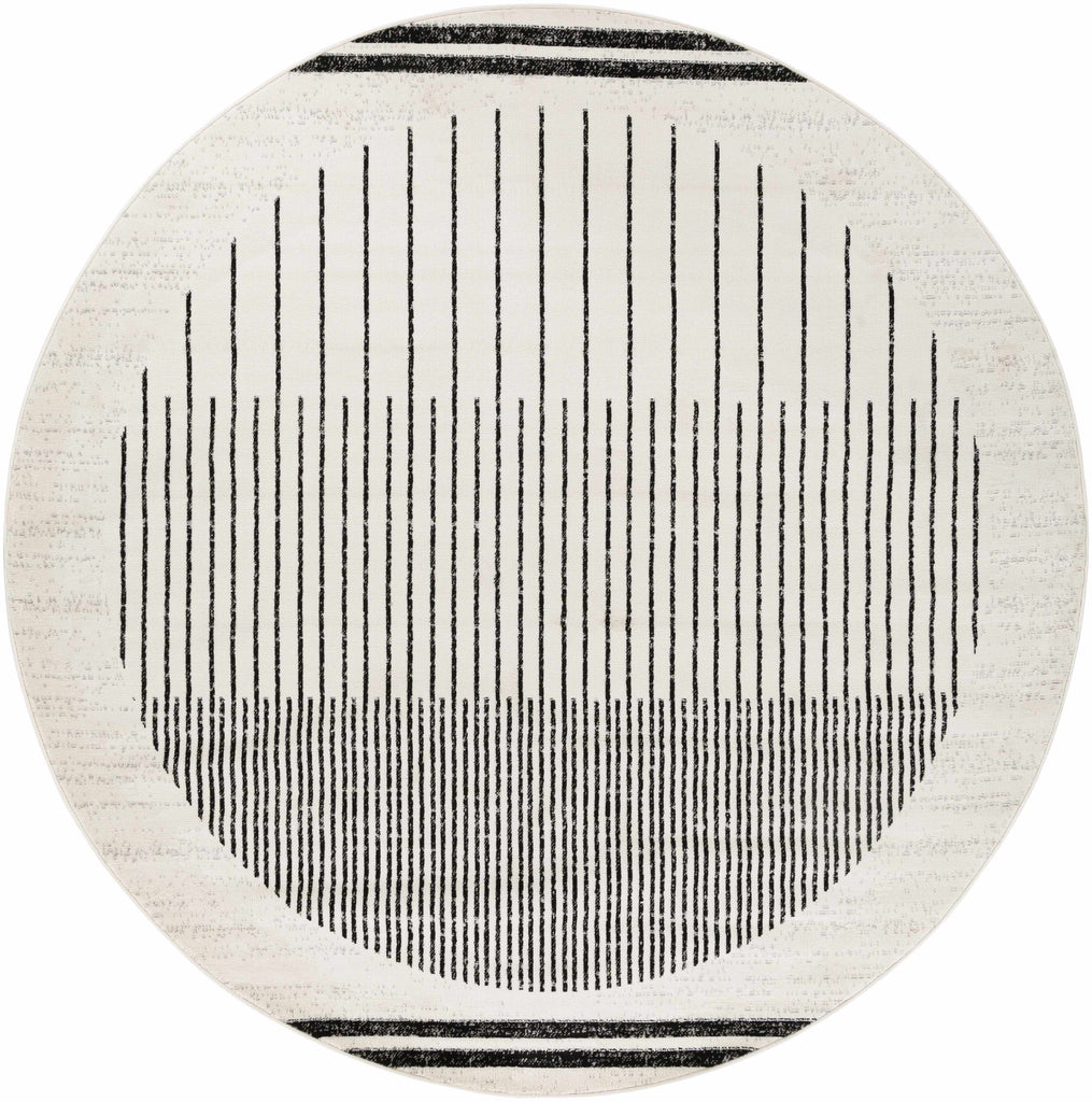Hauteloom Angus ANGUS Black Machine Made Polypropylene Rug