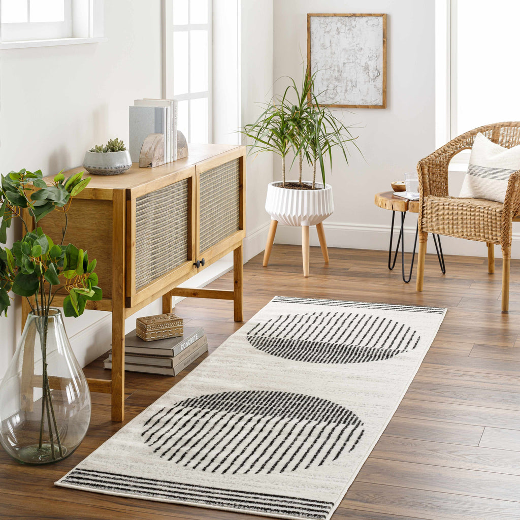 Hauteloom Angus ANGUS Black Machine Made Polypropylene Rug