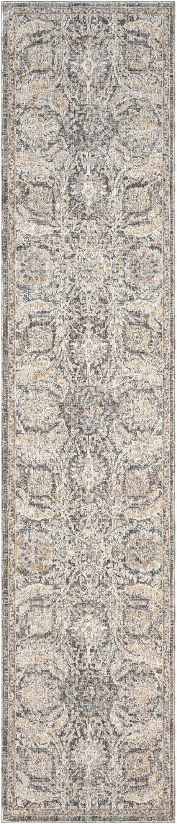 nourison antique fusion anf03 charcoal multicolor rug