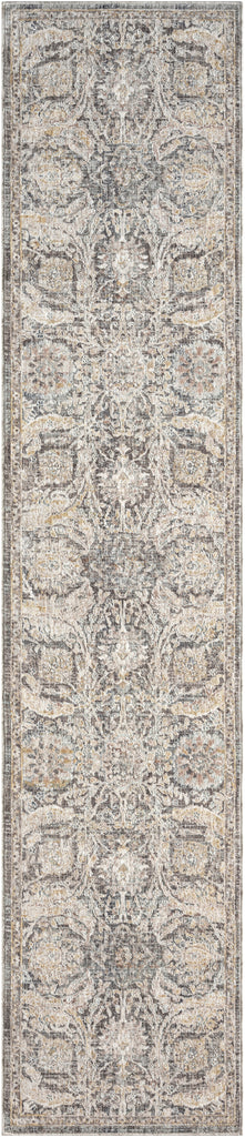 nourison antique fusion anf03 charcoal multicolor rug