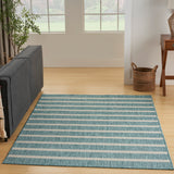 nourison positano pos03 aqua ivory rug