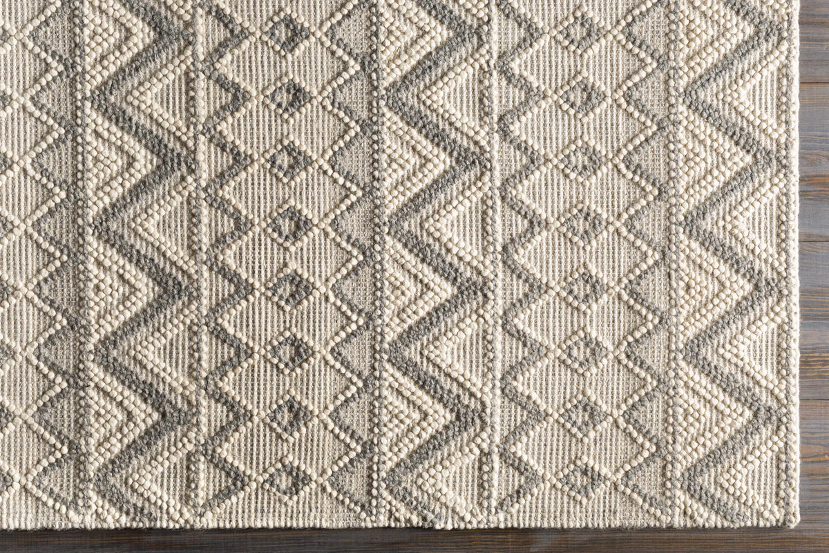 Hauteloom Whittington ANTIG Cream Woven/Flatwoven Wool Rug