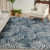 nourison garden oasis goa01 navy rug