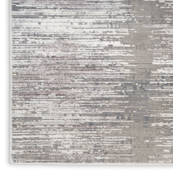 nourison abstract hues abh03 grey white rug