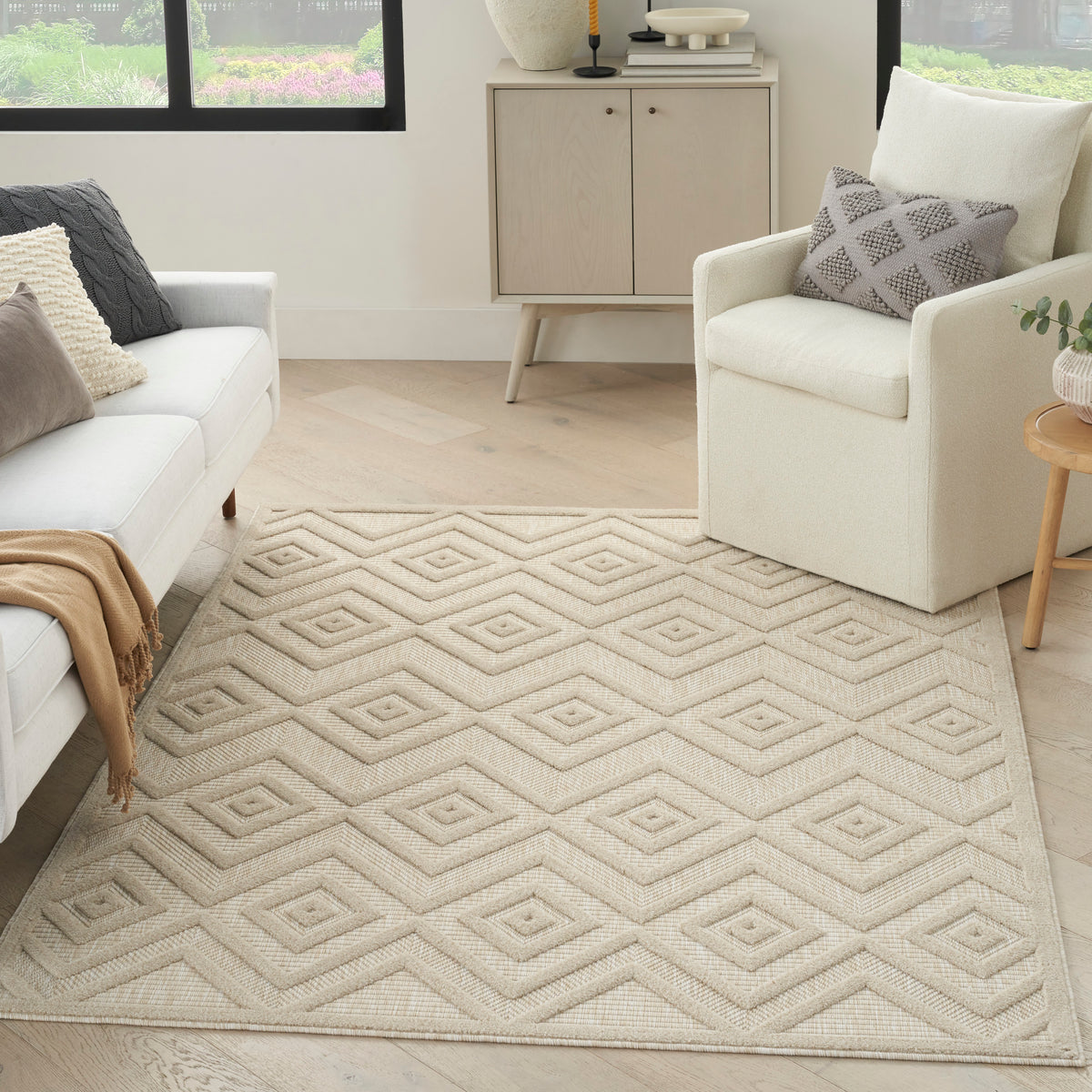 nourison versatile nrv01 cream rug