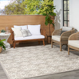 nourison aloha alh34 ivory grey rug