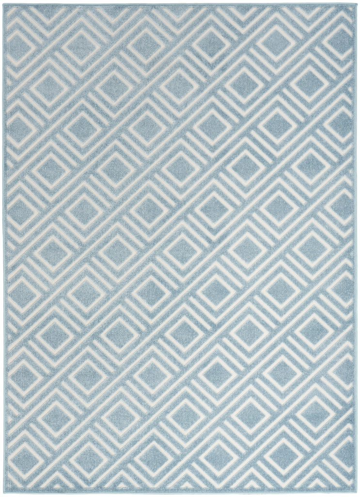 nourison care free caf03 blue rug