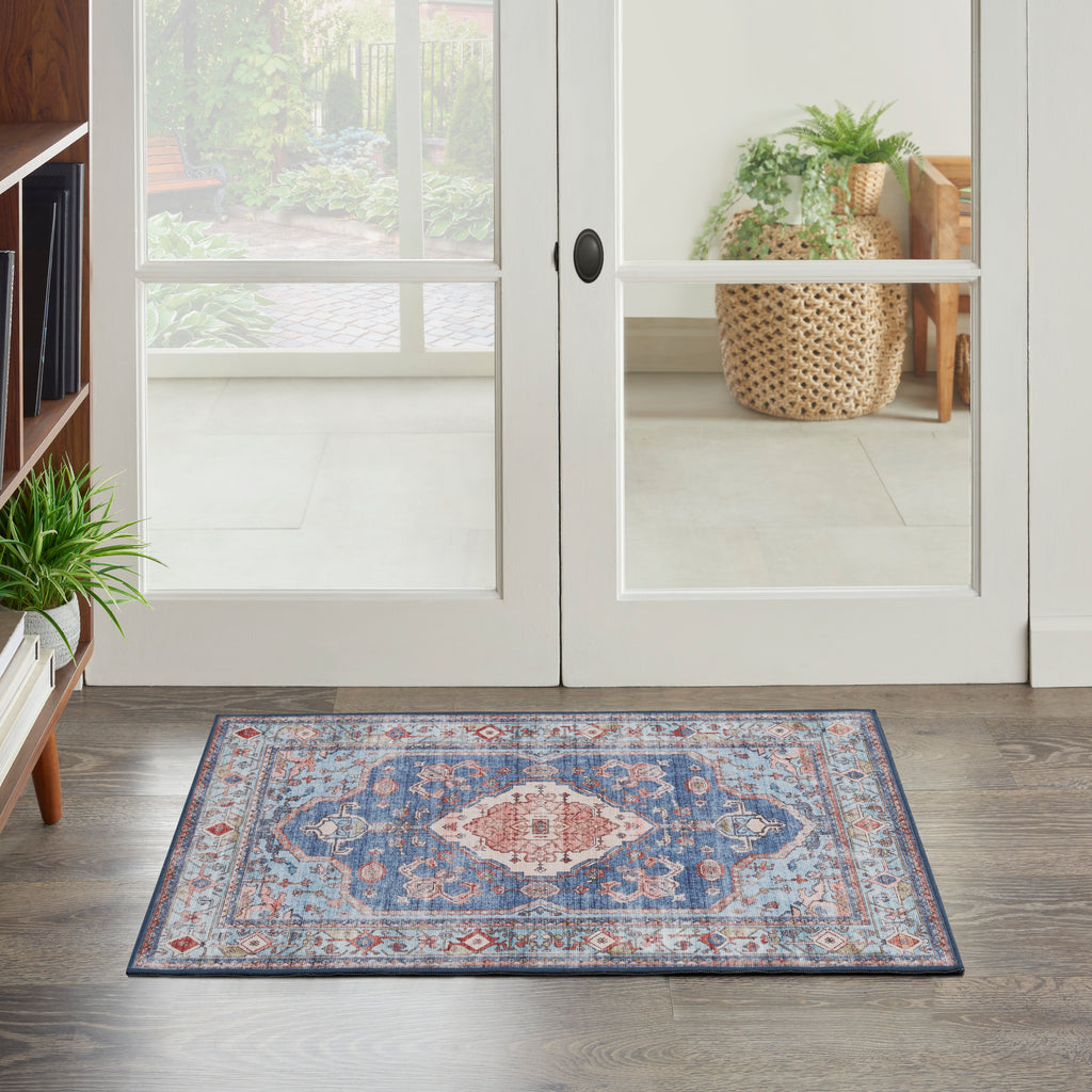 nourison fulton ful11 blue rug