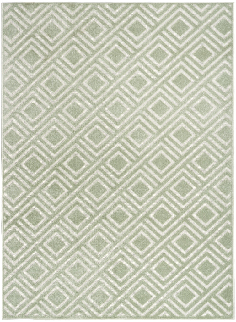 nourison care free caf03 green rug