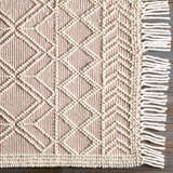 Hauteloom Arnside ARNS Ivory Woven/Flatwoven Cotton Rug
