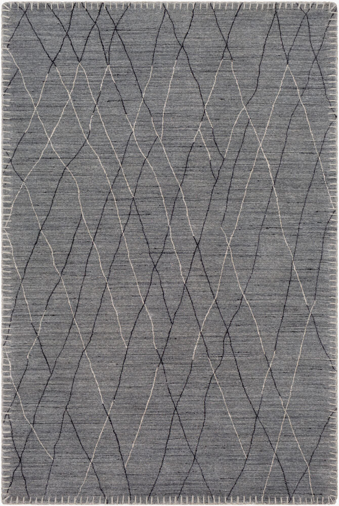 surya rug co arlequin arq 2300 medium gray rug