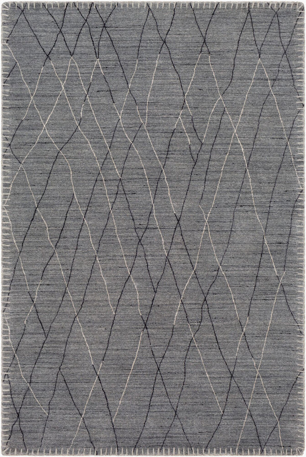 surya rug co arlequin arq 2300 medium gray rug
